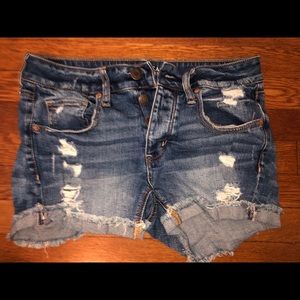 American Eagle “TOMGIRL” jean shorts